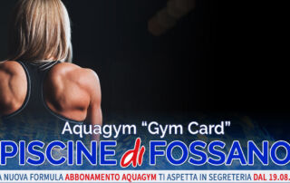 Gym Card Aquagym Piscina Fossano