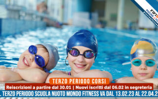 Iscrizioni terzo periodo piscina fossano - Scuola nuoto mondo fitness 2023