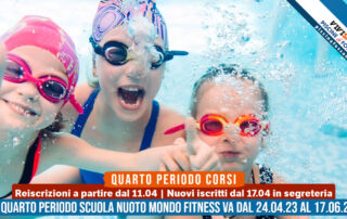 Piscina Fossano iscrizione corsi nuoto fitness quarto periodo 2023