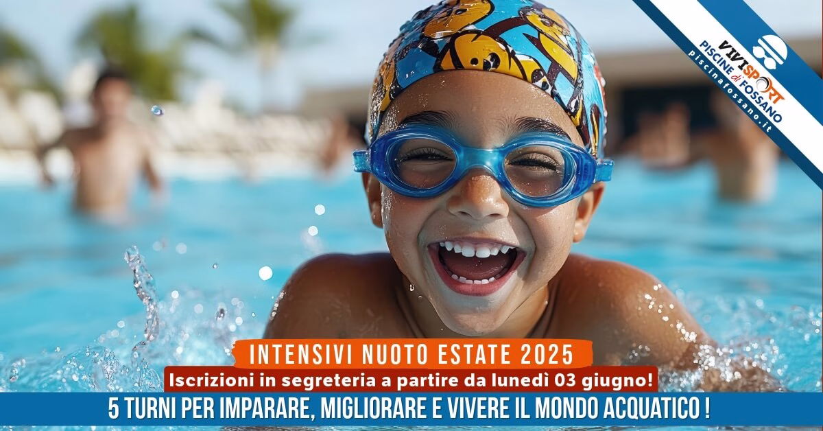 Intensivi scuola nuoto estate ragazzi 2025 Piscine di Fossano Piscine fossano intensivi nuoto ragazzi 2023 - Scuola nuoto uisp