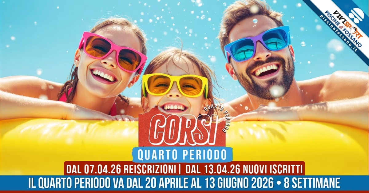 Scuola nuoto fitness quarto periodo Fossano - Corsi di nuoto