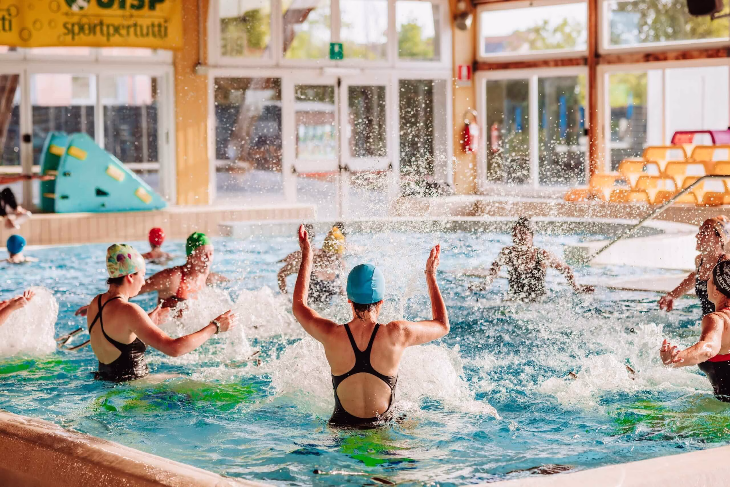 Corsi di aquabike Piscine di Fossano allenamento in acqua UISP